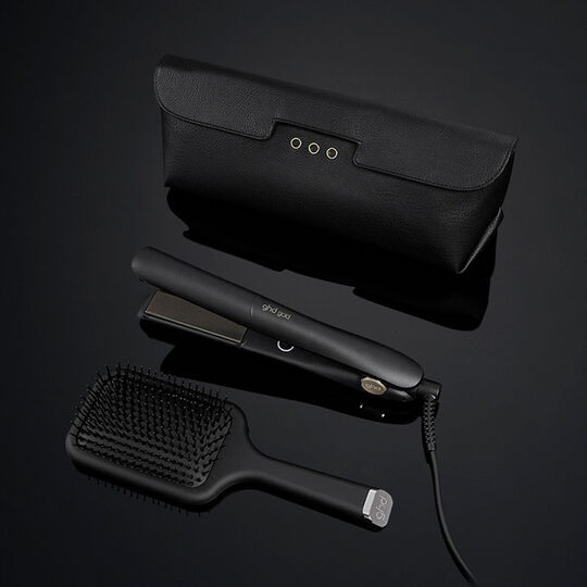 Coffret d'Exception styler Gold avec brosse plate avec pochette plate