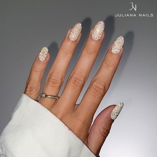 Vernis semi-permanent Gel Lack glitter portrait