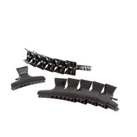 Pince croco x 12 Noir,  Pince croco x 12 Noir