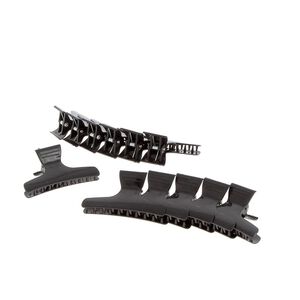 Pince croco x 12 Noir,  Pince croco x 12 Noir