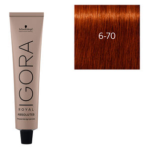 Coloration pour cheveux matures Igora Royal Absolutes 6-70