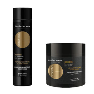 Rituel r&eacute;parateur shampooing et masque Essentiel Keratin shampooing 250ml + masque 500ml