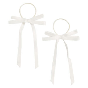 Élastiques à ruban blanc crème,  Élastiques à ruban blanc crème