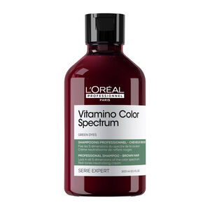 Shampooing neutralisant Vitamino Color Spectrum vert, anti-rouge