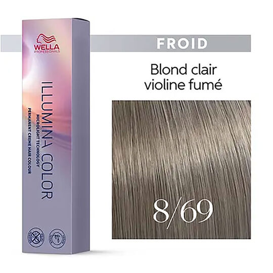 Illumina color 8/69 blond clair violine fumé