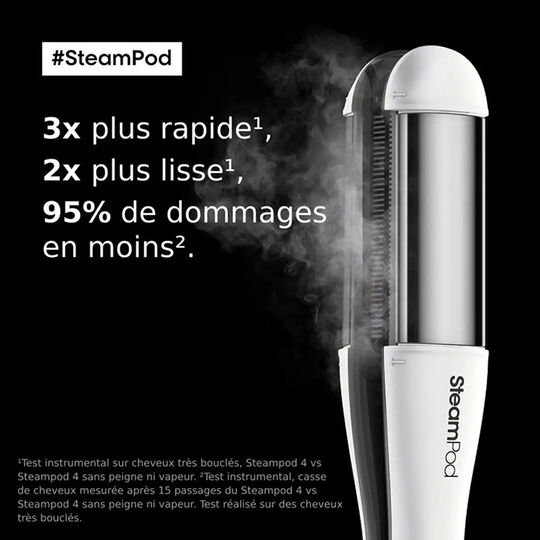 Pack lisseur boucleur SteamPod 4 et soin lissant