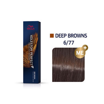 Coloration permanente Koleston Perfect Me+ 6/77 blond foncé marron intense