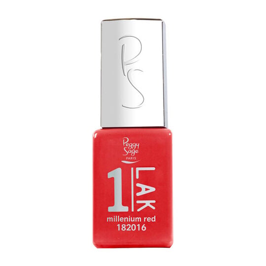 1-LAK vernis semi-permanent 3 en 1 milenium red