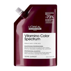 Shampooing fixateur de couleur Vitamino Color Spectrum recharge 500ml,  Shampooing fixateur de couleur Vitamino Color Spectrum recharge 500ml