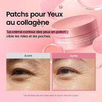 Patchs pour les yeux aux peptides de collag&egrave;ne