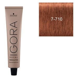 Coloration pour cheveux matures Igora Royal Absolutes 7-710