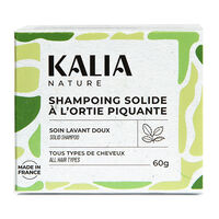 Shampooing solide purifiant &agrave; l'ortie piquante