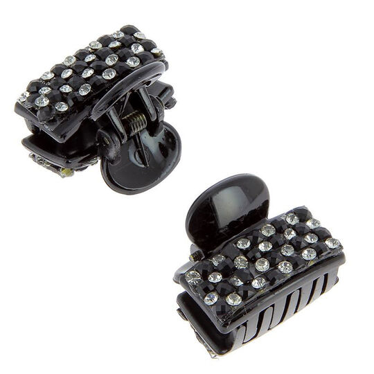 Mini pince croco strass X 2