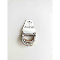 Lot élastiques mousse blanc noir beige marron