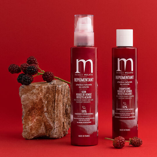 Shampooing repigmentant cheveux naturels ou colorés rouge de Venise
