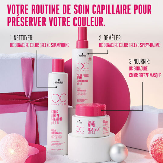 Trousse rituel cheveux color&eacute;s BC Color Freeze