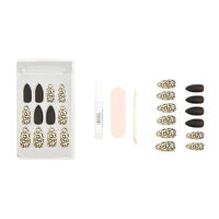 Faux ongles Nail Addict black leopard
