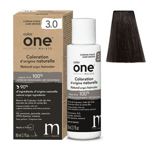 Coloration d'origine naturelle Color One 3.0 châtain foncé,  Coloration d'origine naturelle Color One 3.0 châtain foncé