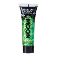 Gel n&eacute;on &agrave; grosses paillettes Moon Glow vert