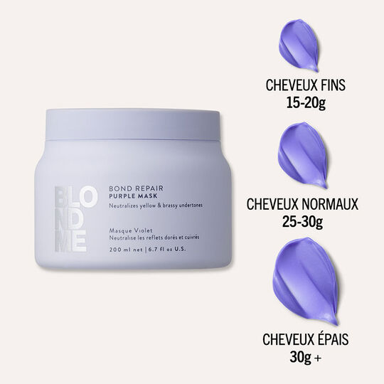 Masque violet Blondme Bond Repair Neutralisant 200ml