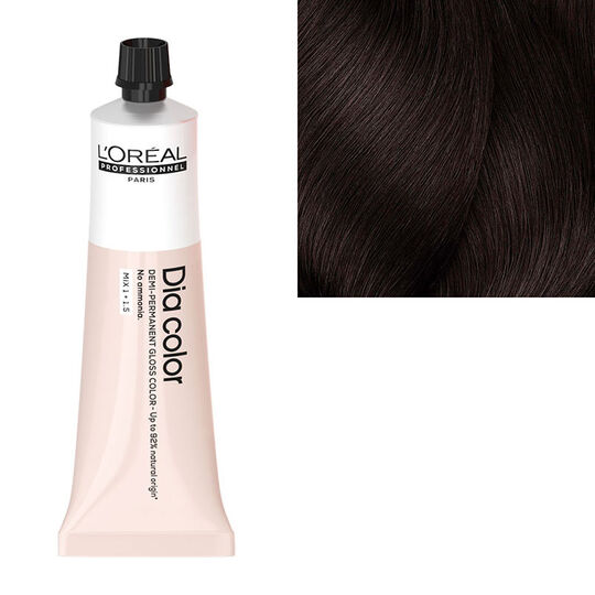 Coloration ton sur ton Dia Color 4.15 châtain cendré acajou