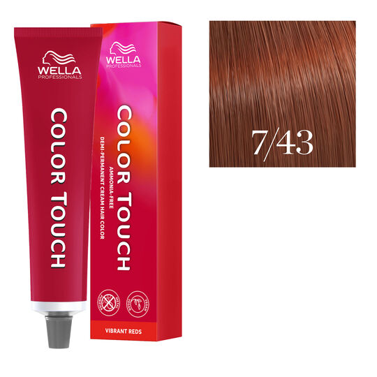 Coloration semi-permanente Color Touch 7/43 blond cuivr&eacute; dor&eacute;