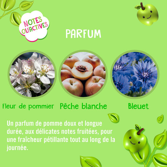 Duo shampooing & d&eacute;m&ecirc;lant enfant Equave Kids applestastic