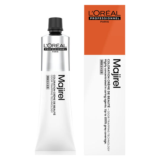Coloration cr&egrave;me de beaut&eacute; Majirel 7.44 blond cuivr&eacute; profond