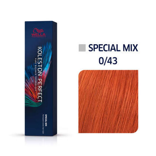 Coloration permanente Koleston Perfect Me+ 0/43 sp&eacute;cial mix cuivr&eacute; dor&eacute;