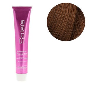 Coloration ton sur ton Solaïa 6.34 blond foncé doré cuivré,  Coloration ton sur ton Solaïa 6.34 blond foncé doré cuivré