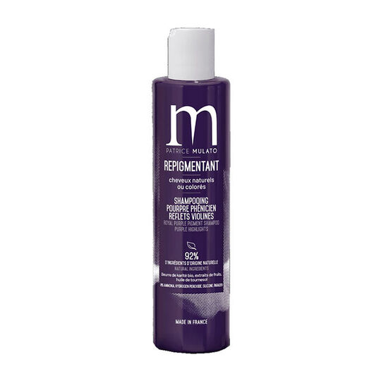 Shampooing repigmentant pourpre phenicien