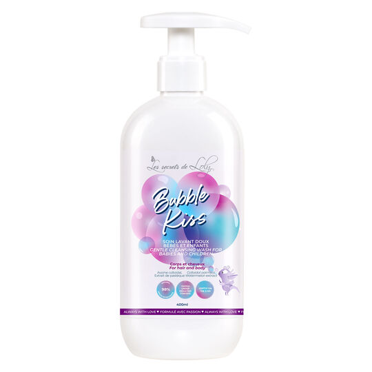Gel lavant corps et cheveux enfant Bubble Kiss