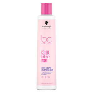 Shampooing argent pour cheveux gris et blancs BC Color Freeze Silver 250ml