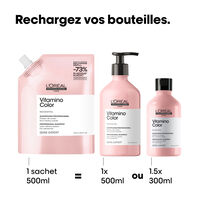 Shampooing cheveux color&eacute;s Vitamino Color recharge 500ml