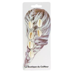 Anneaux m&eacute;tal pour tresses coquillage