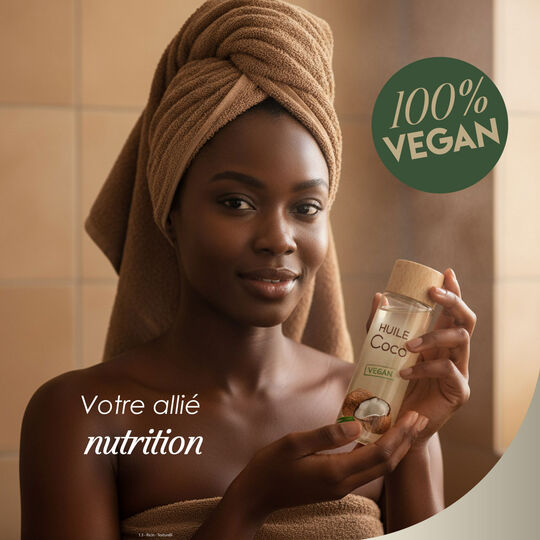 Huile de coco non parfum&eacute;e