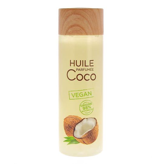 Huile de Coco parfumée,  Huile de Coco parfumée