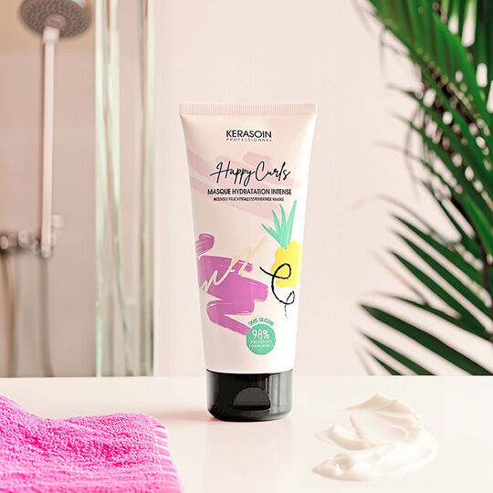 Routine cheveux cr&eacute;pus Happy Curls