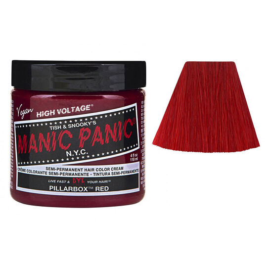 Coloration semi-permanente pillarbox red