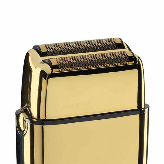Rasoir professionnel rechargeable en m&eacute;tal FOILFX02 gold