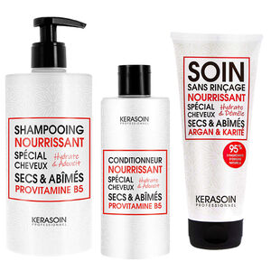 Rituel trio nourrissant cheveux secs et abîmés,  Rituel trio nourrissant cheveux secs et abîmés