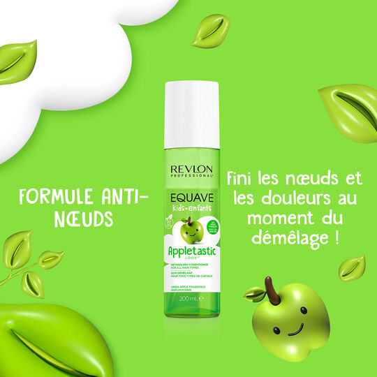 Duo shampooing & d&eacute;m&ecirc;lant enfant Equave Kids applestastic