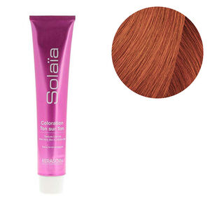 Coloration ton sur ton Solaïa 7.44 blond cuivré intense,  Coloration ton sur ton Solaïa 7.44 blond cuivré intense