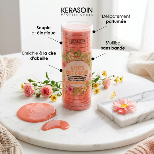 Cire sans bande en galets Cire Rose