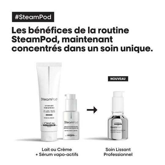 Pack lisseur boucleur SteamPod 4 et soin lissant