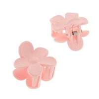 2 Petites pinces &agrave; fleurs rose