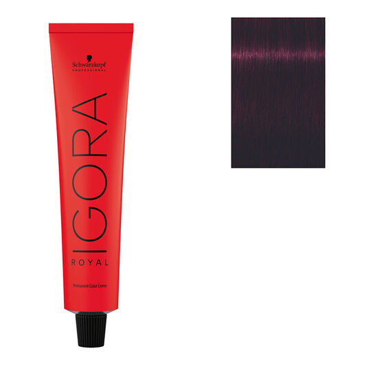 Coloration permanente Igora Royal 4-99 ch&acirc;tain violet extra