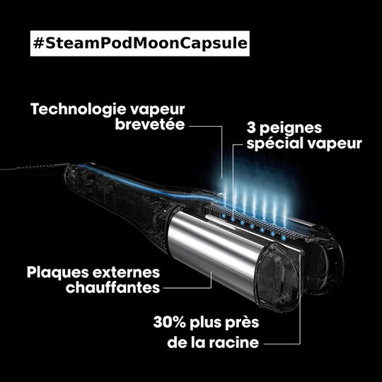 Lisseur-boucleur Vapeur SteamPod 4 en &eacute;dition limit&eacute;e Moon Capsule