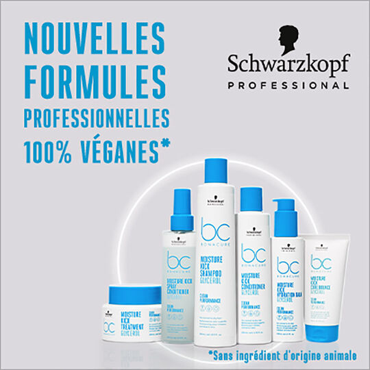 Shampooing hydratant cheveux normaux à secs ou bouclés BC Moisture Kick 1000ml