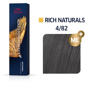 Coloration permanente Koleston Perfect Me+ 4/82 ch&acirc;tain perl&eacute; mat